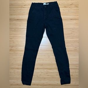 A New Day- black skinny jeggings leggings pants stretch with deep pockets size 2